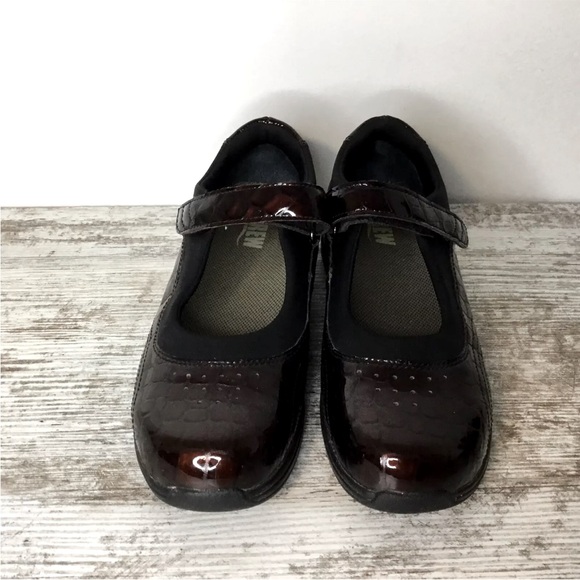 DREW ROSE MARY JANE WOMEN BROWN CROC LEATHER UPPER COMFORT SHOES in size 11m - Picture 2 of 11